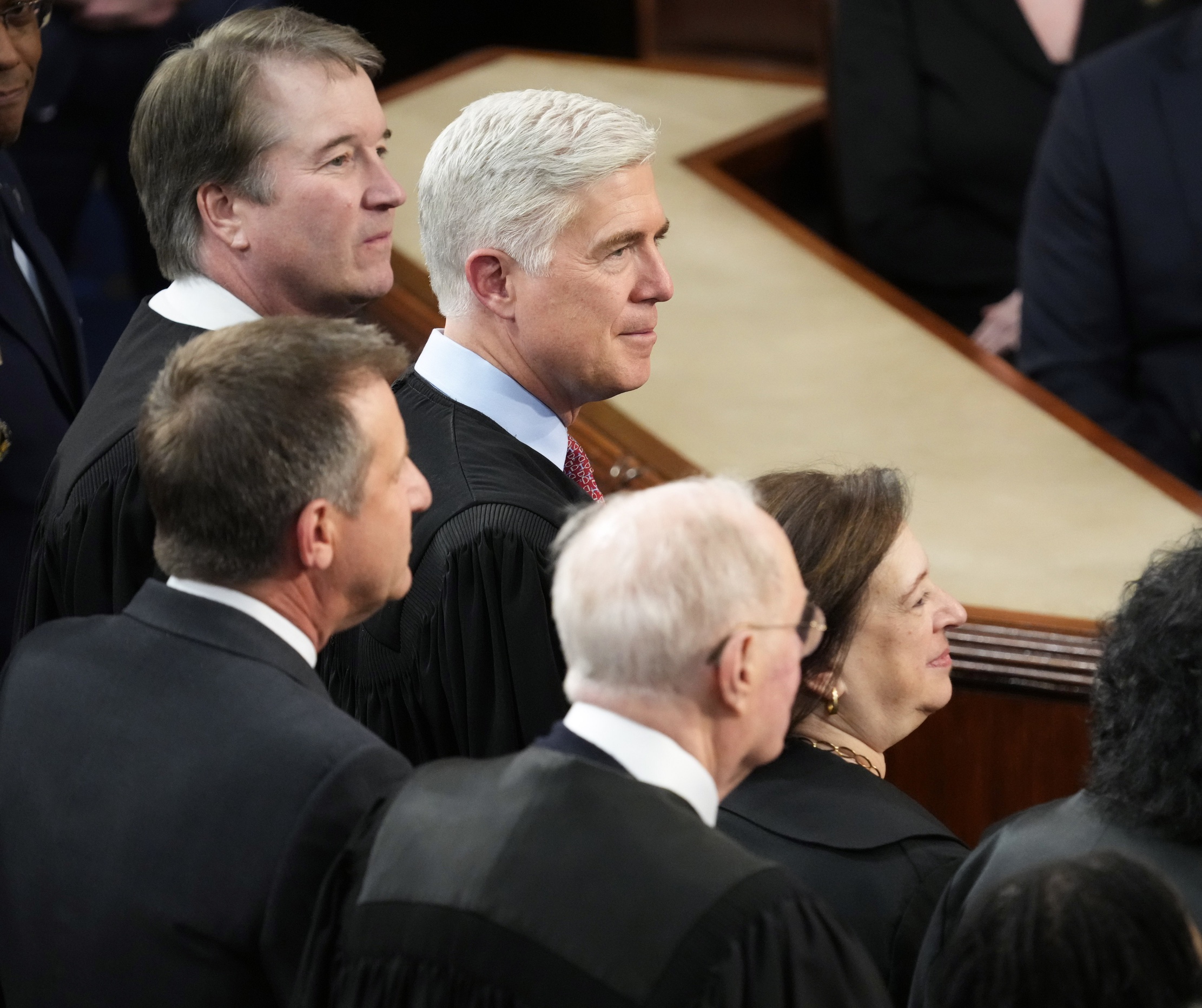 Supreme Court Justices Brett Kavanaugh, Neil Gorsuch, and Elena Kagan